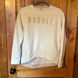 NOBULL cream colored pullover, XS, like new
